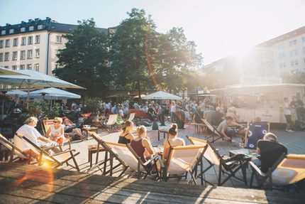 Junge Menschen in Chemnitz City