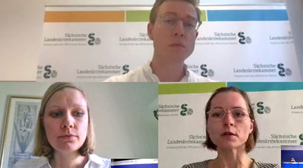 drei junge Delegierte zum Deutschen Ärztetag in Videokonferenz